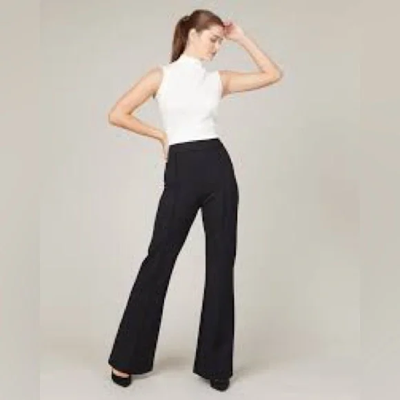 SPANX Black High-Rise Bootcut Flare Pants - Picture 8 of 8